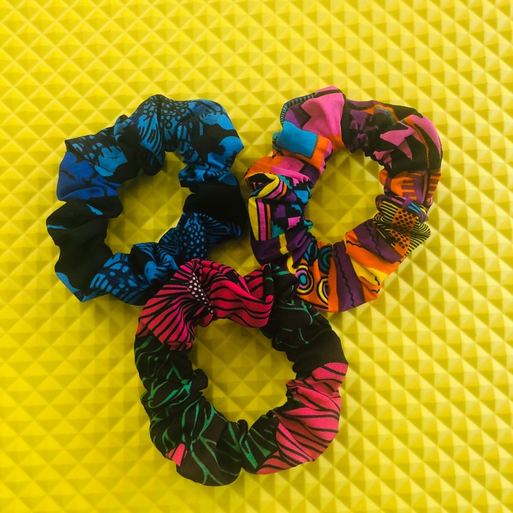 Pack of 3, Ankara scrunchies